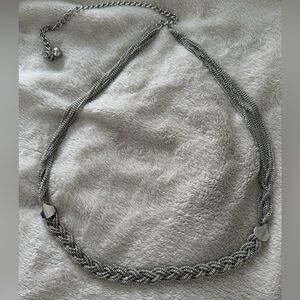 Braided Silver Belt
